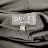 Gucci Italy Black Rayon Long Sleeve Dress