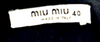 Miu Miu Italy. Vintage A Line Webbing-Trimmed Pleated Mini Skirt Star Button