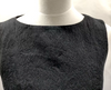BALENCIAGA Paris. Vintage Black Nylon/Cupro Sheath Sleeveless Dress