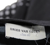 Dries Van Noten Belgium. Black Silk Geometric Shift Dress Tie Waist