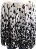Giambattista Valli Italy. Cream Color Silk Floral Tunic Long Sleeve Top
