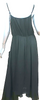 Ulla Johnson Black Satin Spaghetti Strap Midi Dress