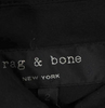 Rag & Bone NY. Black Silk Long Slevee Button Up Shirt Dress
