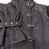 ISSEY MIYAKE JAPAN. EPOCA. Black Nylon Belted Trench Coat