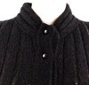 Christian Dior Paris. Black Wool/Nylon Blend Top