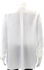 ACNE Studios Sweden. White Vegan Silk Long Sleeve Button Down Blouse