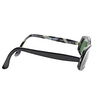 Morgenthal Frederics NYC. Black Carmenita 48MM 20MM DarkLenses Sunglasses