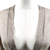 Hermes Paris. Beiges/Grays Cashmere/Silk Cardigan Style Top
