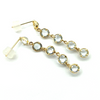 Jewelry Pierced London 18ct Gold Vintage 2.5ct Dangling Aquamaraine Earrings