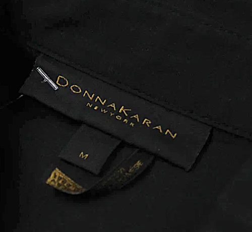 Donna Karan New York. Black Cotton Button Up Tunic