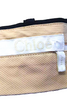Chloe Paris. Iconic Navy Acetate Slit Front Knee Length Cargo Skirt