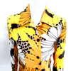 Dolce & Gabbana Italy. Orange Cotton Rayon Floral Blouse/Top
