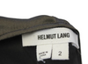 Helmut Lang NYC. Brown Silk Side Zip Cap Sleeve Scoop Neck Mini Dress