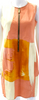 Donna Karan NY. Multi-Color Round Neck Sleeveless Midi Dress