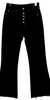 Maison Margiela MM6 Paris. Black Mid-Rise Wide Leg Jeans