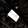 Vintage Faux Fur Coat Women's Medium Black Cinched Trench Academia Classic Chic