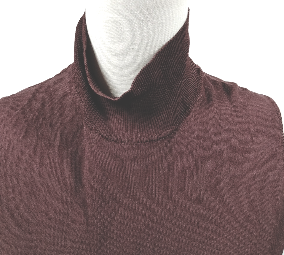 Hermes Paris. Vintage Sleeveless Viscose Mock Neck Top