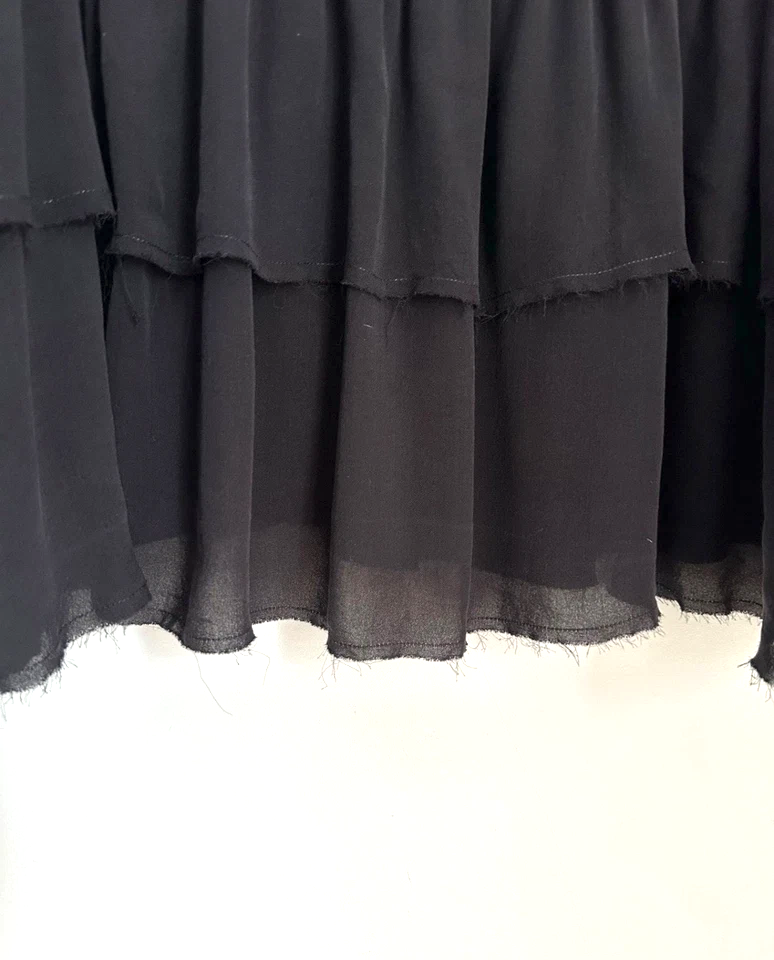 Hannoh Wessel Paris. AEQUAMENTE Black Silk Blouse
