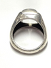 Baccarat Paris. Sterling Silver Vintage Ring w/Clear Crystal SZ 6.5 USA