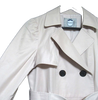 Rirandture Japan. Pink & Beige Double-Breasted Belted Trench Coat