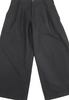 Yohji Yamamoto Japan. NOIR. Black Wool Pinstripe Super Wide Pants