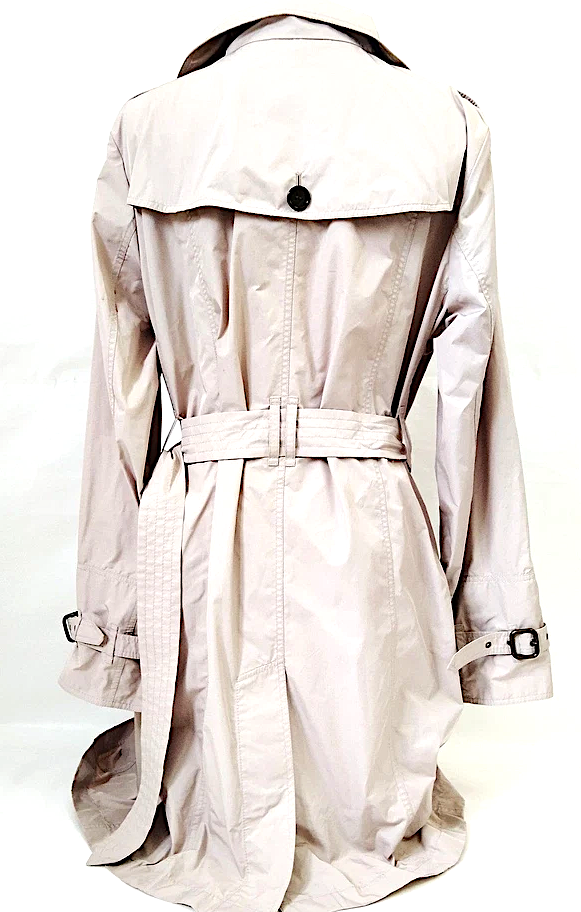 Burberry UK. Vintage Belted Poly Blend Long Coat
