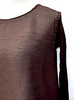 Issey Miyake Japan. Tunic, Brown, One Size Semi Sheer Cauliflower,