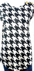 BALMAIN PARIS. B/W Houndstooth Pattern Sleeveless Top
