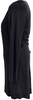 Gucci Italy Black Rayon Long Sleeve Dress
