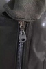 Doma Italy. Olive Green Leather Collared Long Sleeved Motorcycle Jacket