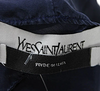 Yves Saint Laurent Paris. Dark Blue Silk Sleeveless V-Neck Pullover Mini Dress