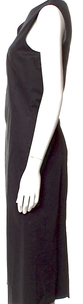 Jil Sander Black Viscose/Poly Blend Midi Length Dress