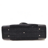 Ferragamo Italy. Black Canvas/Leather Shoulder Bag / Hand Bag
