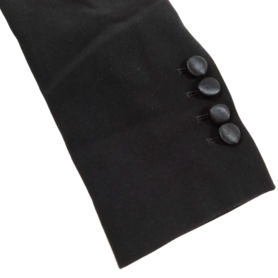 DOLCE&GABBANA ITALY. Black Rayon Acetate Silk Coat