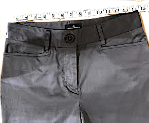 Vivienne Westwood UK. Anglomania  Steel Gray Tube Pipe Pants