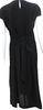 Dries Van Noten Belgium Black Round Neck Short Sleeve Sheath Dress