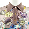 Hermes Paris. Multi-Color Silk Top