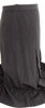 Chanel Paris. Black Acetate, Viscose Blend Pleats Accent Flared Skirt