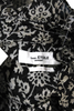 Isabel Marant Paris. Black Cotton Floral Ruffle V-neck Long Sleeve Wrap Dress