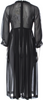 Comme des Garçons Comme des Garçons Japan. Black Semi Sheer 3/4 Sleeve Collection Dress