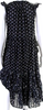 Ulla Johnson Black Cotton Floral Print Sleeveless Sun Dress