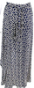 Reformation NY. Blue/White Floral Print Viscose A Line Wrap Skirt