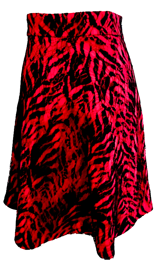 Saint Laurent Paris. Rayon, Nylon, Cotton, Acetate, Silk Skirt