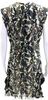 Chloe Paris. Multi-Color Sleeveless Round Neck Lace Pattern Dress
