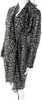 Isabel Marant Paris. Black Cotton Floral Ruffle V-neck Long Sleeve Wrap Dress