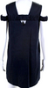 Toit Volant Black PolyTech. Round Neck Cold Shoulder A-Line Mini Dress