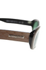 Trussardi Italy. Designer Round Gray Metallic Framed Geometric Detail Sunglasses