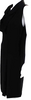 Joseph LONDON.  Black Drape Neck Sleeveless A-Line Dress