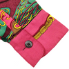 Hermes Paris. Vintage Silk Burgundy Scarf Print Button Top