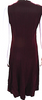 JOSEPH LONDON. Burgundy Red Sleeveless Crew Neck Meline Dress